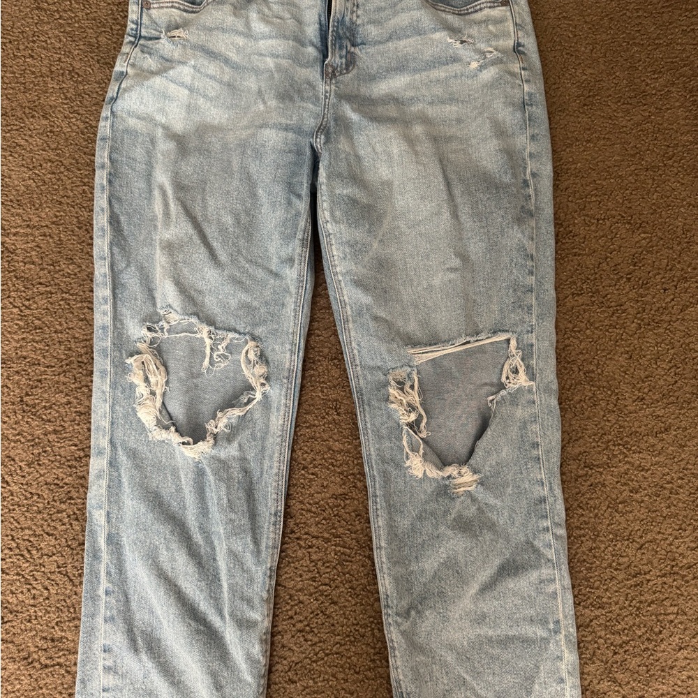 Distressed Light Blue Women's Jeans